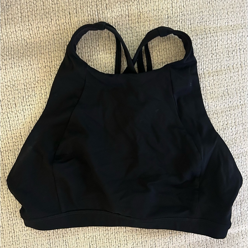 Lululemon Black Strappy Sports Bra